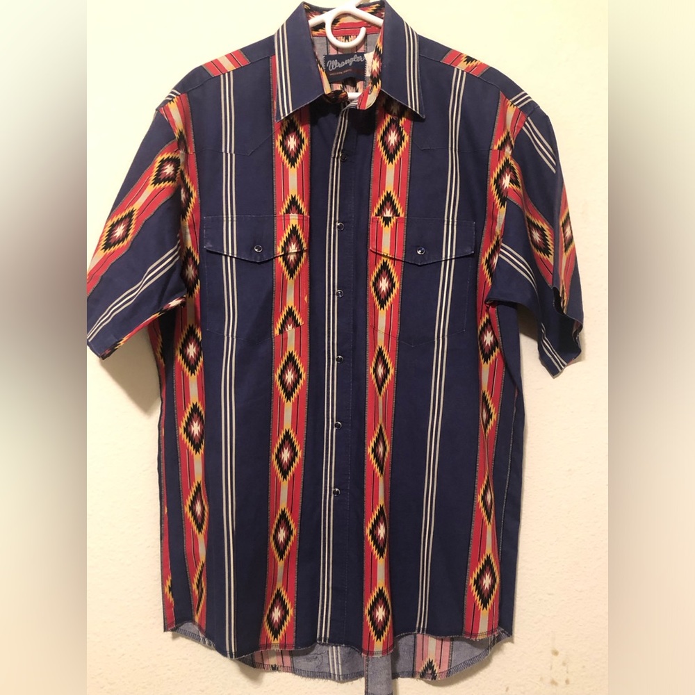 WRANGLER WESTERN SHIRT SIZE LARGE